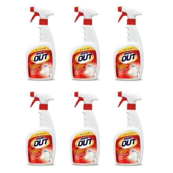Iron OUT Rust Stain Remover Spray, 24 fl oz, 6 Bottles