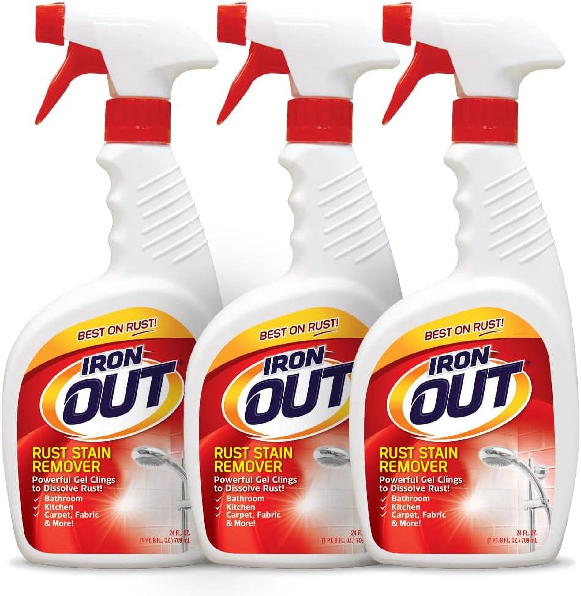 Iron OUT Rust Stain Remover Spray Gel, Remove and Prevent Rust Stains