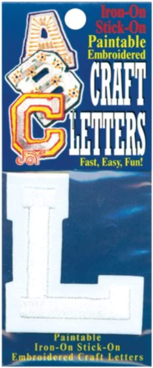 Iron-On Embroidered Letters & Numbers 2 -Letter L - Walmart.com