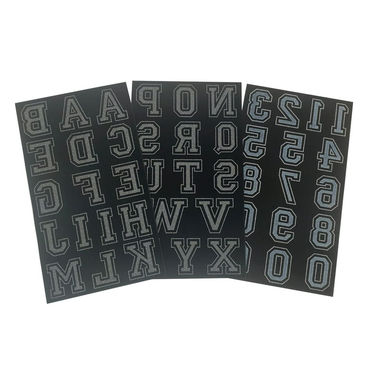 Iron-On Flocked Collegiate Letters & Numbers by Make Market® 