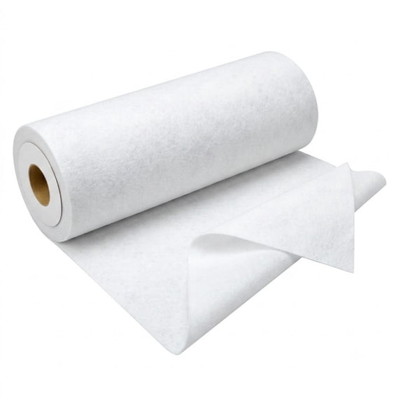 Iron-On Fusible Fleece Interfacing, Medium Weight 16.5" x10Yd Soft Loft Fabric, Adds Structure & Cushioning for Quilting, Tote Bags, Sewing Crafts, Home Decor Upholstery, White