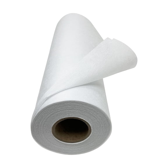 Iron On Fusible Interfacing Non Woven White Lightweight 12" x 25yd for Crafting Sewing Quilting Shirt Plackets Collars Cuffs Dresses DIY Projects