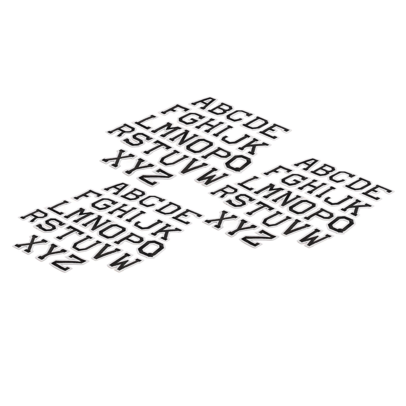 Iron On Letter Patches 78 Pieces, Letter Patches Alphabet Embroidered