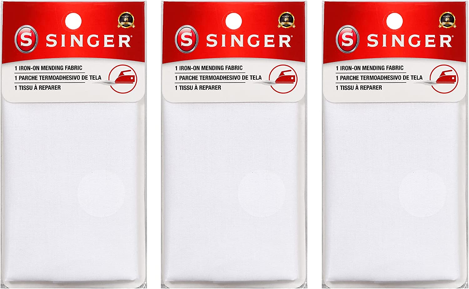 IronOn Mending Fabric, 7Inch x 16Inch Patch for Mending Clothes