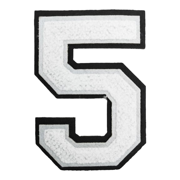 Iron-On Numbers for Clothing, Large Fabric Letters for Backpacks Hats Jeans, No Sew Diy Patch, Customizable Apparel Decor Grey6