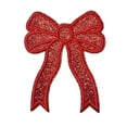 thumbnail image 1 of Iron-On Patch, Embroidered Sequin Patch, Glitter Side Bow Applique for Sweatshirt Decoration, Hot Melt Adhesive Backing, Durable Fabric Patch, DIY Craft Accessory, 6x4.7 Inch, 1 of 6