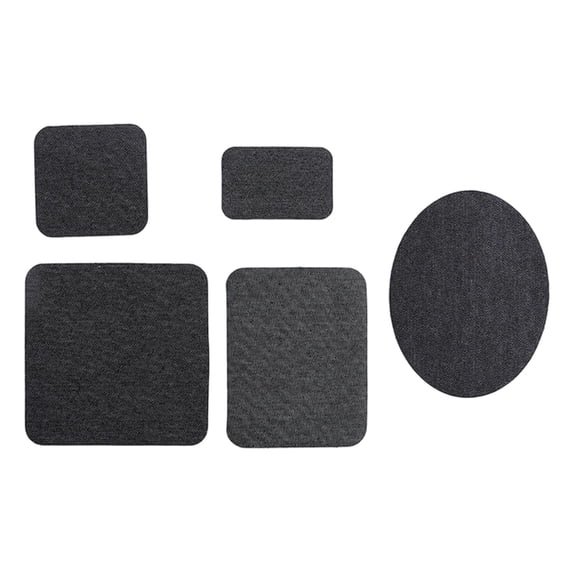 Iron-On Repair Patch, Ongmies 5 Pcs Denim Patches for Jeans Kit, Denim Iron-On Repair Patch, Jeans and Clothing Repair and Decoration Kit