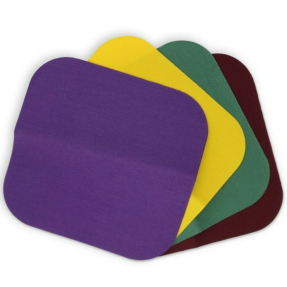Iron-On Twill Patches 5" X 5" 4Pk, School Colors