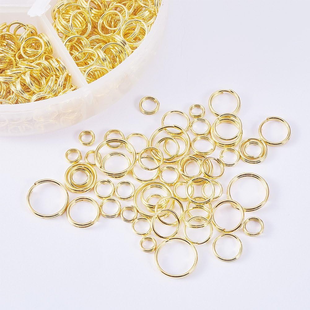 100-Pack 10mm Colored Jump Rings - Iron Jewelry Making Connectors For Keychains