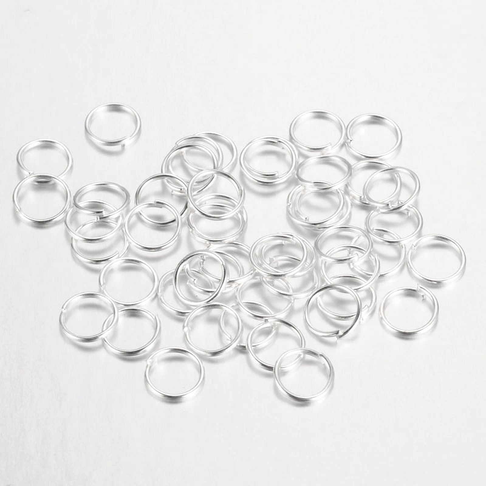 Iron Open Jump Rings Round Silver 5x0.7mm 21 Gauge Inner Diameter: 3.6mm 20000pcs/1000g DIY