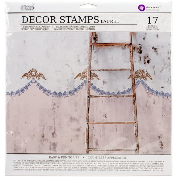 Iron Orchid Designs Decor Clear Stamps 12"X12" Laurel