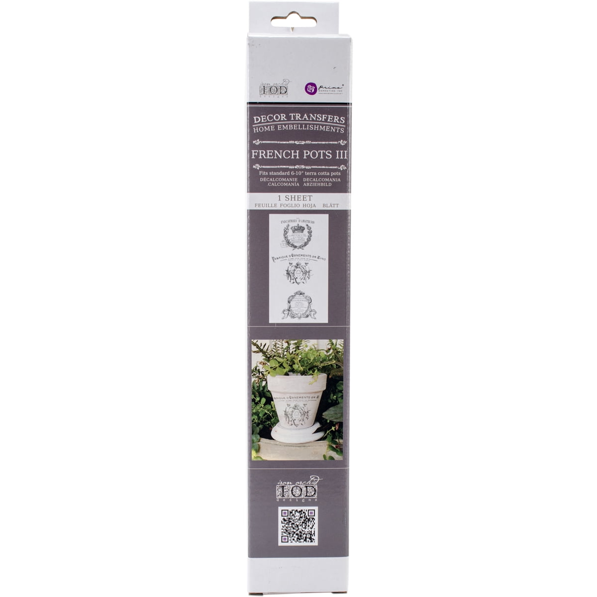 Iron Orchid Designs Decor Transfer Rub Ons 6 Pots A 8 5 X17 Iron Orchid Designs Decor Transfer Rub Ons 6 Pots A 8 5 X17