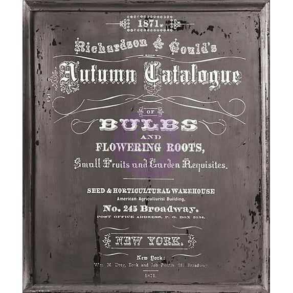 Iron Orchid Designs Decor Transfer Rub-Ons-Seed Small, 11"X14"