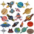 thumbnail image 1 of Iron on Patches 21 PCS Solar System Astronaut Space Planets Patch Iron on Patches, Mwoot Appliques Stickers for Clothing, Backpack, Caps, Repair The Hole Stick, 1 of 5