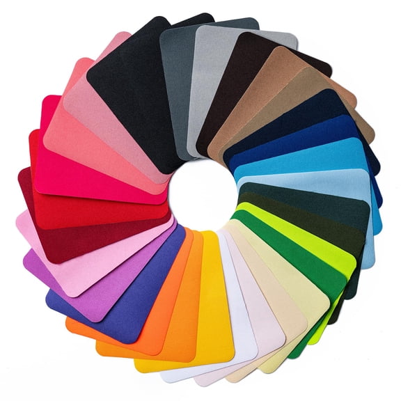 Iron Patches 30 Piece, 3.7 X 4.9 Inch Multi-Colored Fabric Repair Kit, Iron on Patches for Jeans, Shirts, Clothes, Pants, Hats, Bags, DIY Decoration, Machine Washable