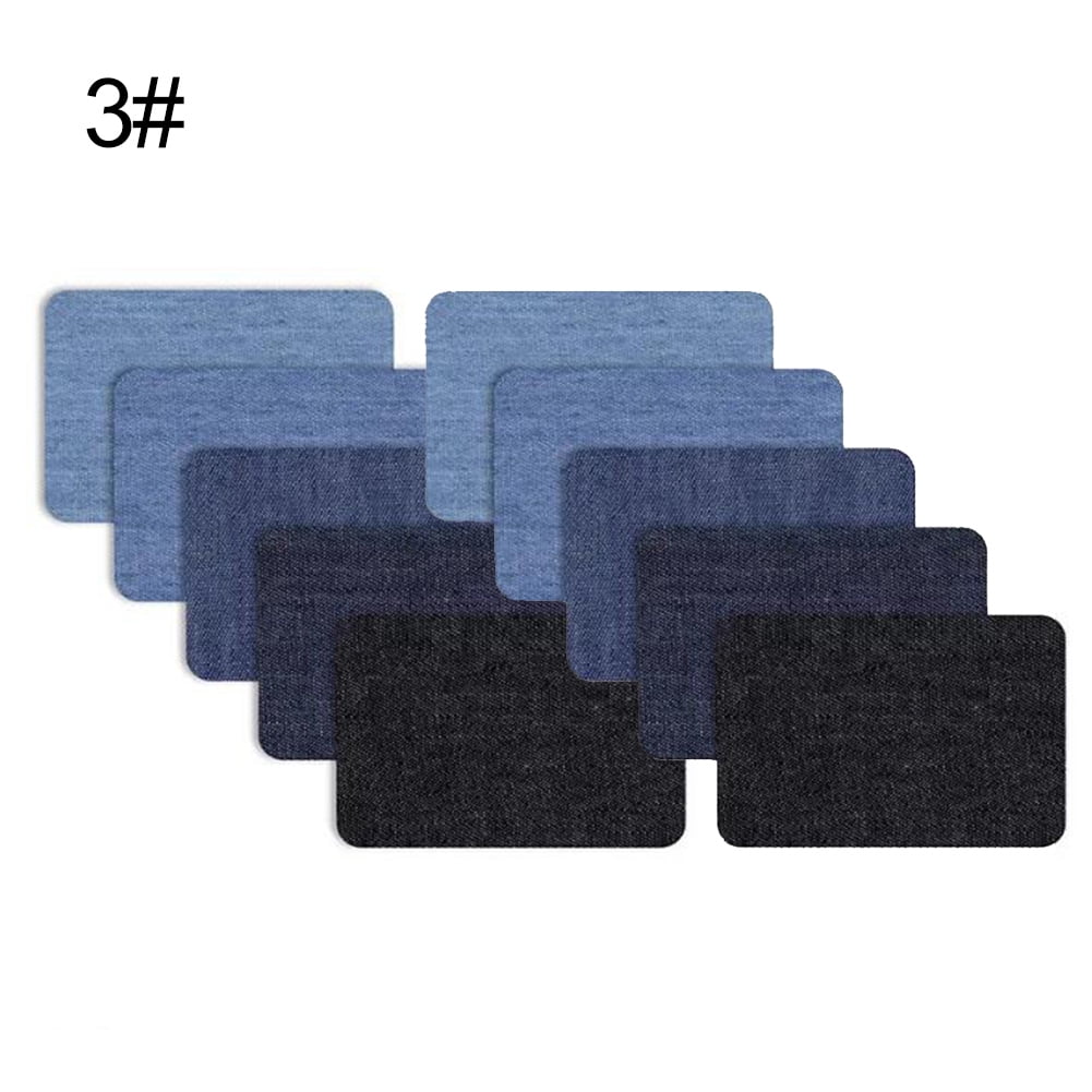 Iron on Patches for Clothing Repair , Denim Patches for Jeans Kit Iron ...