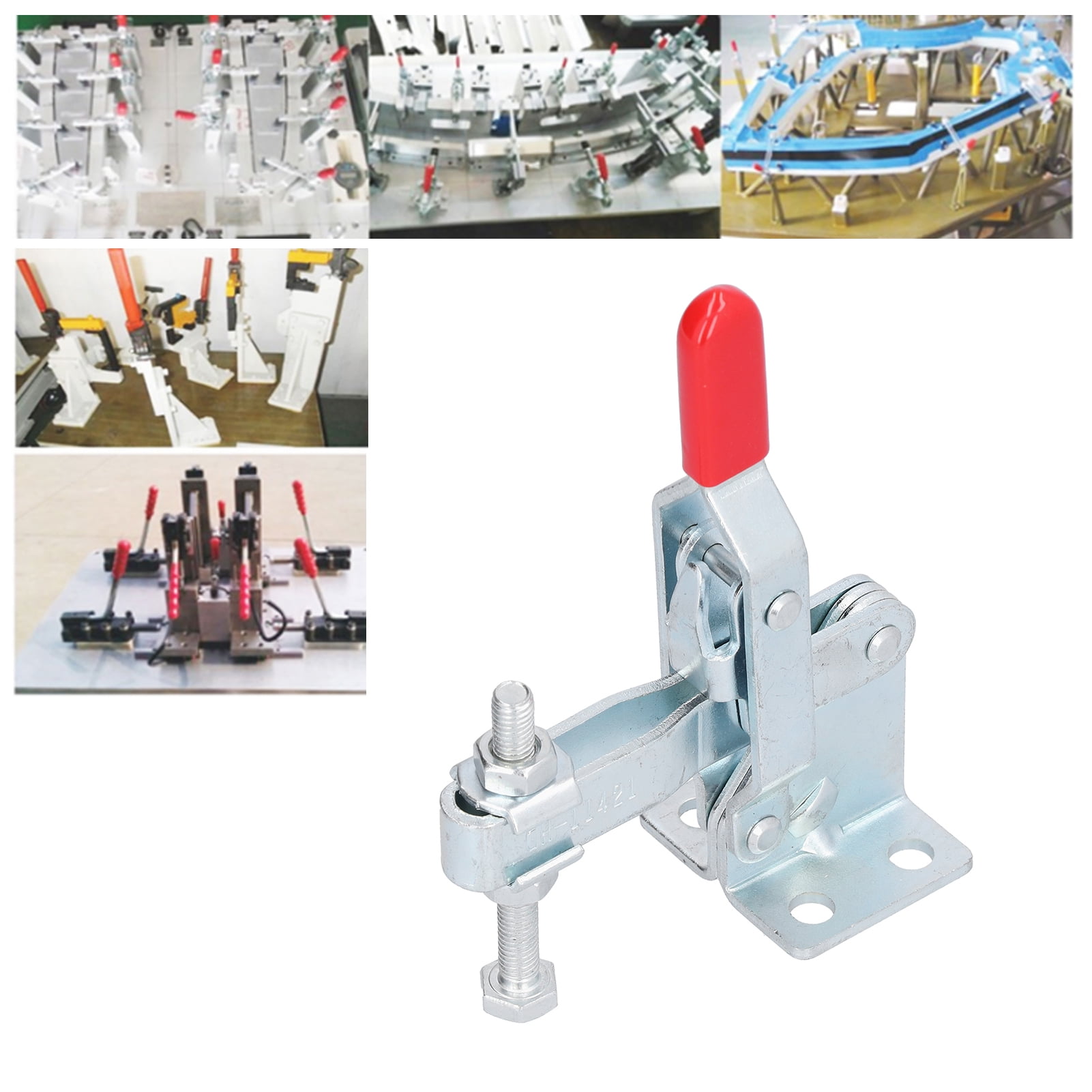 Iron+Plastic Toggle Clamp Quick Release Hand Vertical Clamp Welding