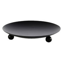 Iron Plate Candle Holder, Gold, Decorative Iron Pillar Candle Holder, 4.5",Candle Stand for Wax Candles Holders for Table Centerpiece