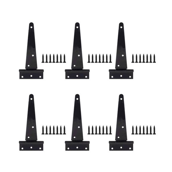 Iron Plated T Styles Hinges for Wood Door Includes Screws Rustproof 270 Degree