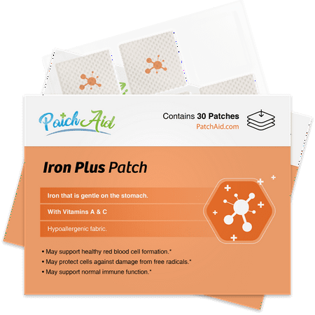 Iron Plus Vitamin Patch by PatchAid (1-Month Supply)
