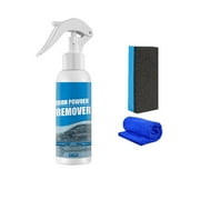 Iron Powder Remover Professional Auto Detailing Spray Removes Brake Dust Iron Particles Restores Paint Finish, Car Wheel Tire Cleaner