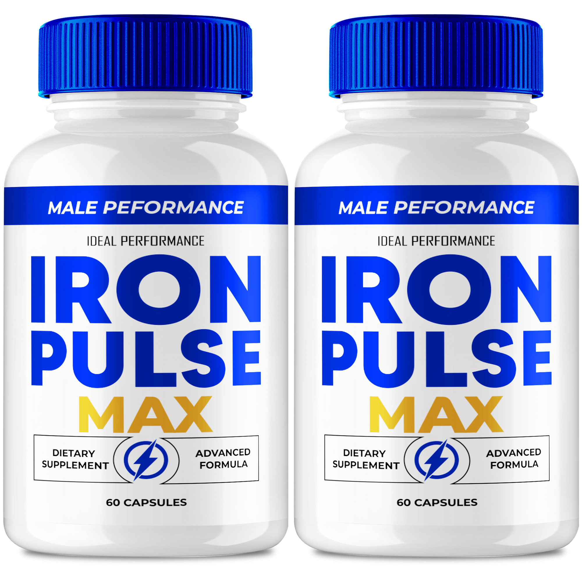 S.O Labs Iron Pulse Pills (2 Pack) – Energy, Vitality & Stamina Support, 120 Capsules, All Natural