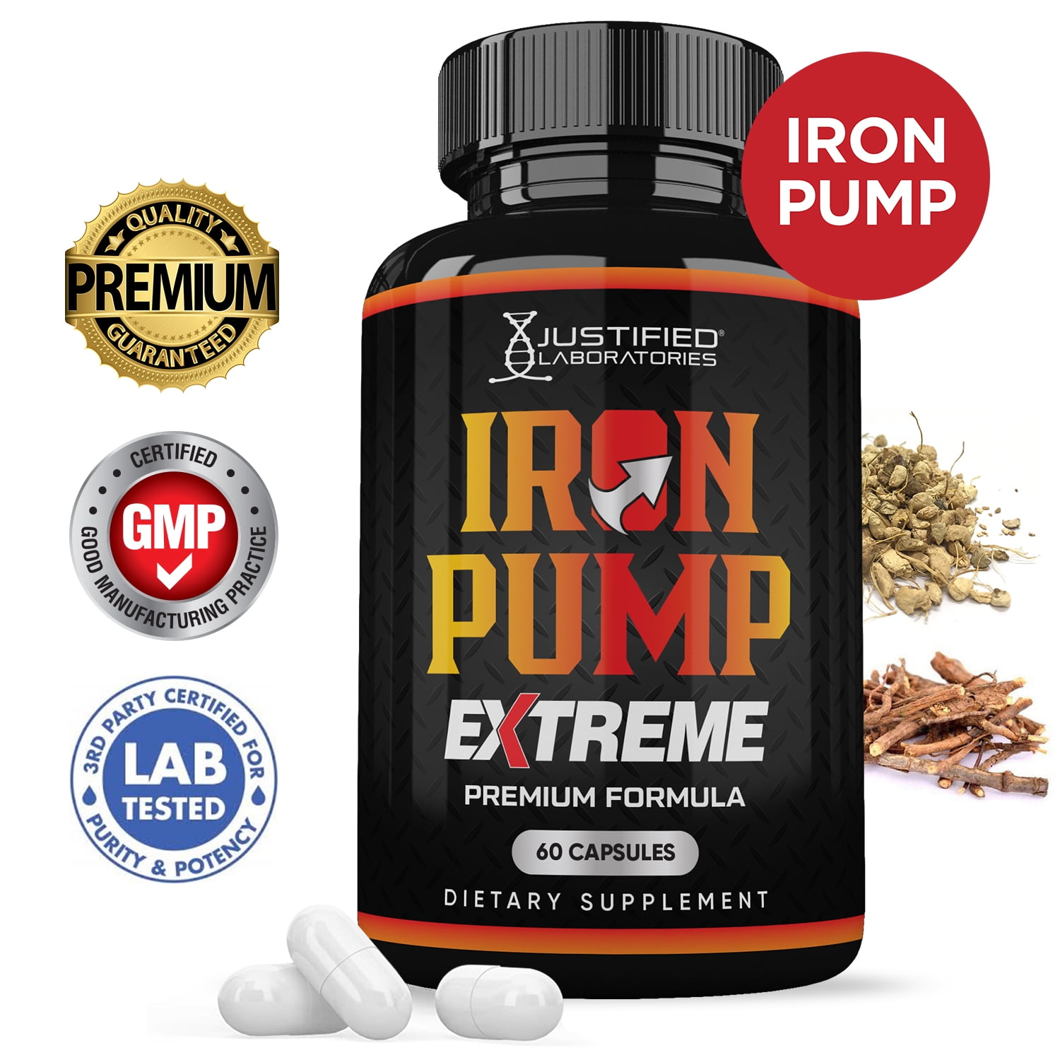 Iron Pump Extreme 1600MG Advanced Men's Health Formula 60 Capsules