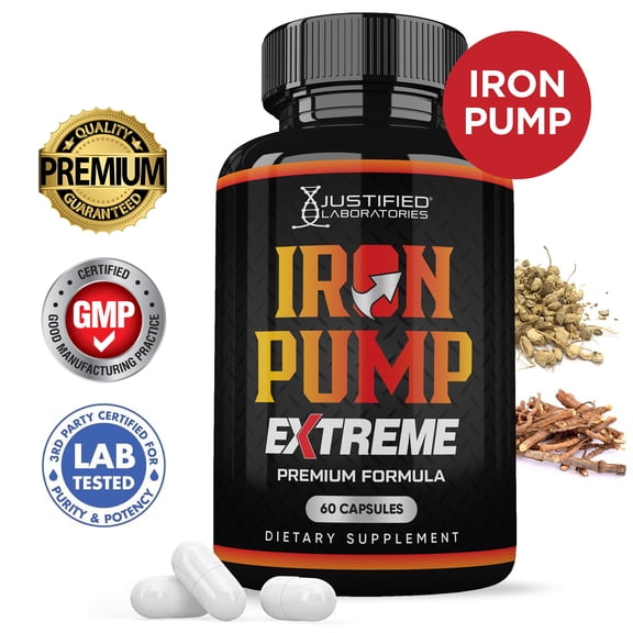 Iron Pump Extreme 1600MG Advanced Men's Health Formula 60 Capsules