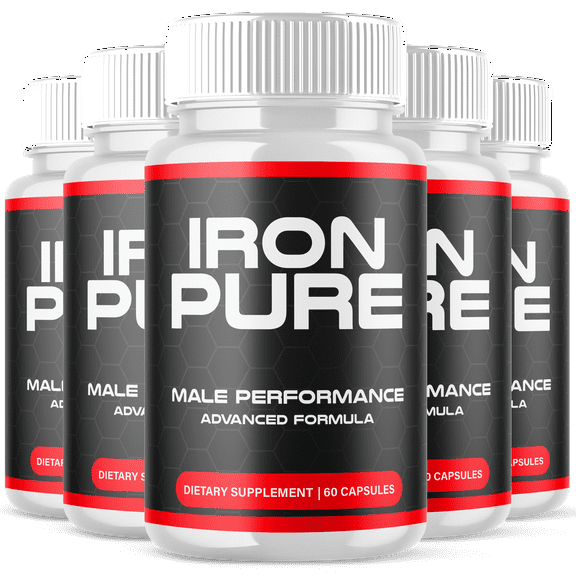 Iron Pure Advanced Formula Pills All Natural Vitamin Supplement IronPure 300 Capsules