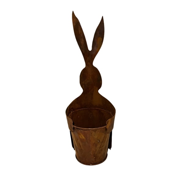 Iron Rabbit Flowerpot Open Flower Vase Arrangement Accessories Plant Container Balcony Plant Tabletop Decoration