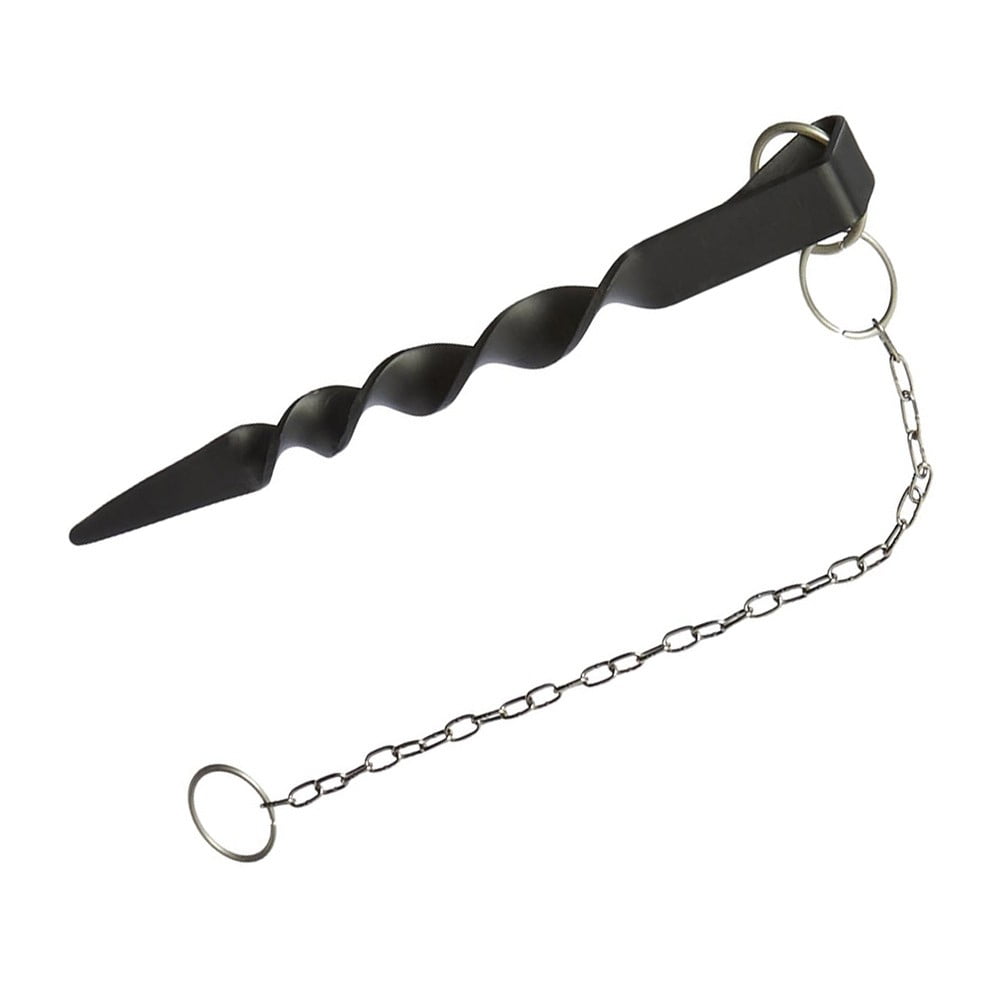 Iron rain chain anchor pile garden gutter locator rain chain retainer