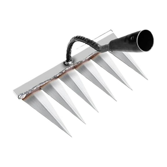 Iron Rake for Gardening and Weeding, Ironrake The Heavy Duty Iron Weeding Rake, Rake for Dethatching Lawn, Garden Weeding Tools for Backyard Lawn Loosening (4 Size Options)