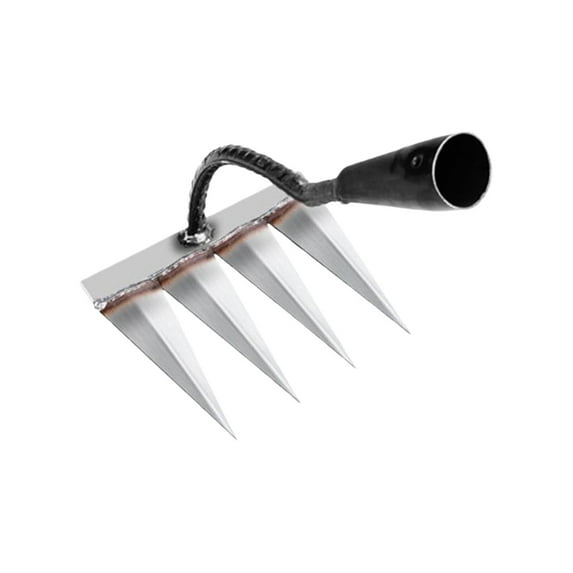 Iron Rake for Gardening and Weeding, Ironrake The Heavy Duty Iron Weeding Rake, Rake for Dethatching Lawn, Garden Weeding Tools for Backyard Lawn Loosening (4 Size Options)