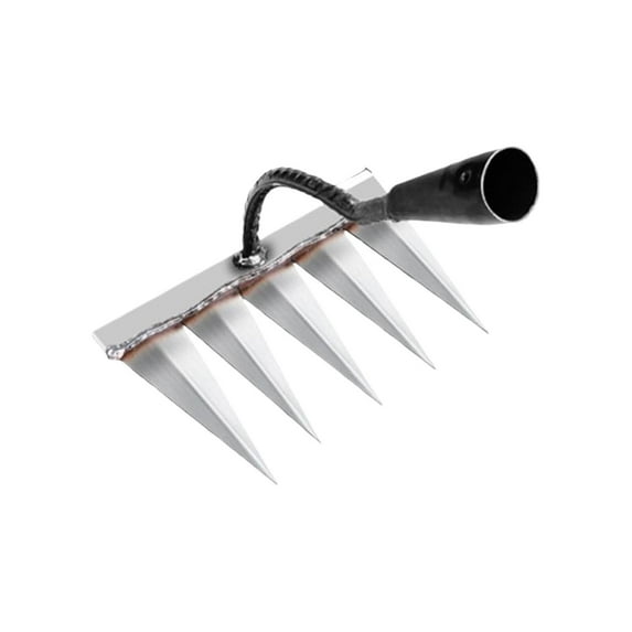Iron Rake for Gardening and Weeding, Ironrake The Heavy Duty Iron Weeding Rake, Rake for Dethatching Lawn, Garden Weeding Tools for Backyard Lawn Loosening (4 Size Options)