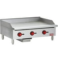 thumbnail image 1 of Iron Range IRMG-36 36" x 21" Countertop Commercial Gas Commercial Griddle with Manual Control and Three Burners, 90,000 BTU, ETL Listed, 1 of 6