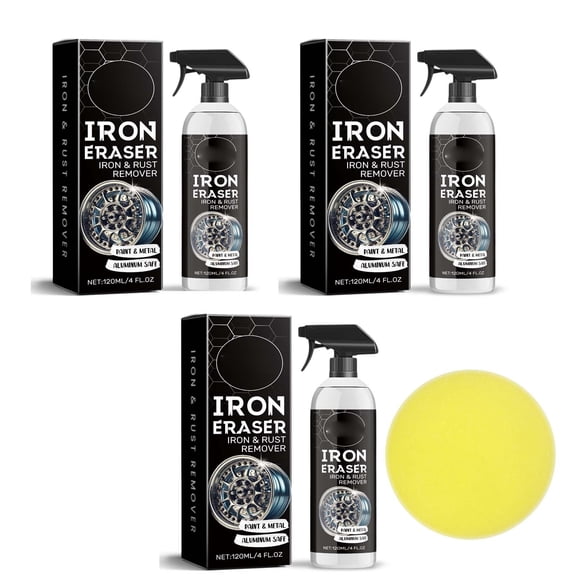 Iron Remover (16oz) - Iron Out Stop Rust Remover Spray for Car Detailing Removes Iron Particles in Auto Paint, Wheels, Motorcycle, RV & Boat - Use Before Clay Bar, Wax or Car Wash