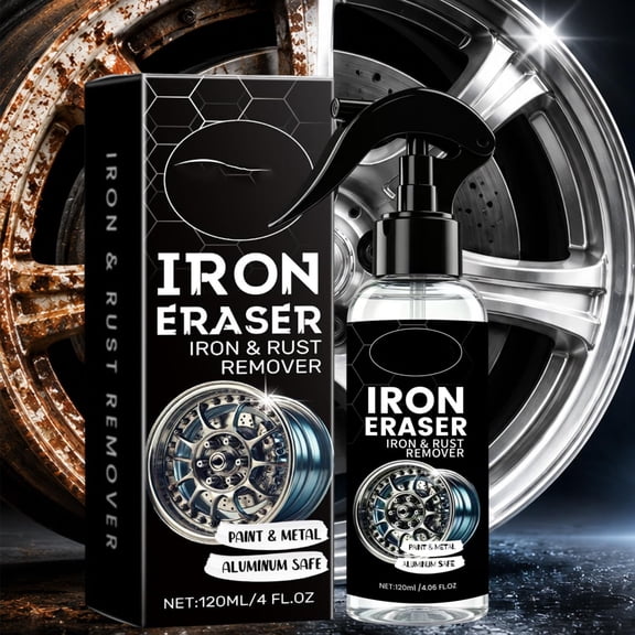 Iron Remover Iron Out Fallout & Rust Prevention Spray for Car Detailing Removes Iron Particles from Auto Paint, Wheels, Motorcycles, RVs, and Boats 1PC