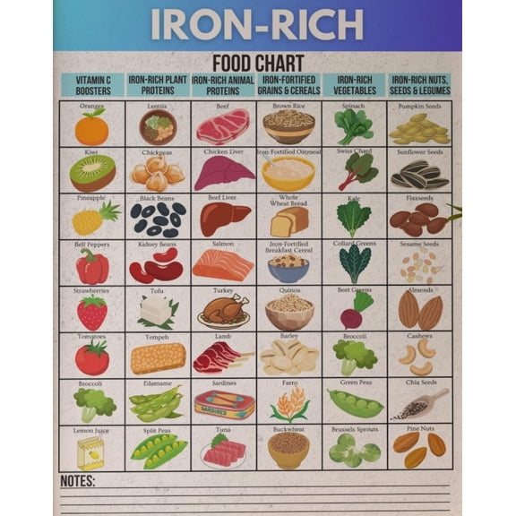 Iron Rich Food Chart Poster, Iron Rich Food List Poster, High-speed Iron Food, Iron Rich Food Poster, Iron Rich List, Iron Grocery, Vegan Iron, Heme Iron Food Poster