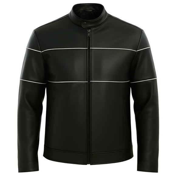Iron Rogue Mens Lambskin Classic Rider Leather Jacket | Men's Leather Jackets, Black Leather Jacket, Lambskin Jackets, Regular Fit, Two Pockets (XS - Extra Small)