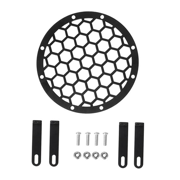 Iron Round Headlight Grill Cover Grille 300 17-20 Motorbike Accessories - Grid A