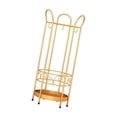 thumbnail image 1 of Iron Round Umbrella Stand Rack Standing Umbrella Holder for Hotel Entrance Home gold, 1 of 8