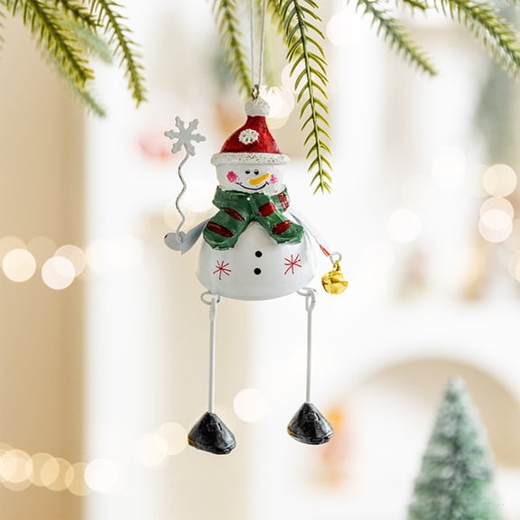Iron Santa Snowman Christmas Ornaments, Three-Dimensional Hanging Decorations For Trees, Windows, And Party Displays, Holiday Metal Pendant For Home Or Office Christmas Decoration