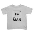 thumbnail image 1 of Iron Science Fe Periodic Table Cute Toddler T-Shirts for Boys Girls (Gray, 3T), 1 of 5