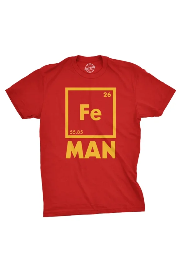 Iron Science T Shirt Cool Funny Nerdy Graphic Print Tee Unisex S-5XL Hot Trending Shirt, Vintage Birthday Gift