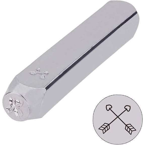 Iron Seal Stamps Pattern: Arrow Platinum 65.5x10mm