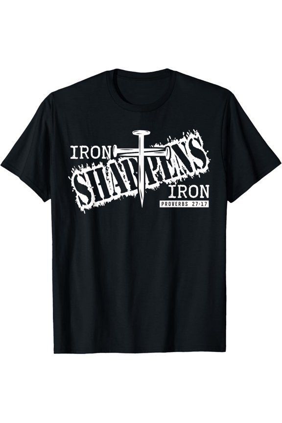 Iron Sharpens Iron Proverbs 27:17 Christian Sleeve T-Shirt T-Shirt
