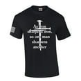 thumbnail image 1 of Iron Sharpens Iron Proverbs Proverbs 27:17 Mens Christian Short Sleeve T-Shirt Graphic Tee-Black-6xl, 1 of 4