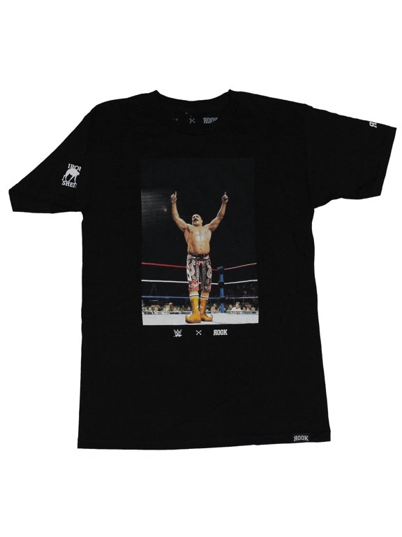 Mens T-Shirt - Iron Sheik Posing in Victory in thing Photo Image (Small)