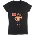 thumbnail image 1 of Iron Sheik Respect The Legend LADIES V-NECK Shirt T-Shirt, 1 of 1