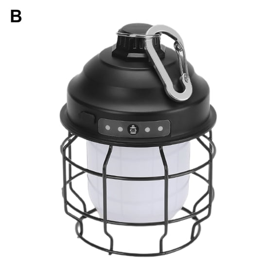 Iron Shelf LED Tent LED Light USB Charging Waterproof Anti Corrosion Tent Lights Outdoor Camping Lantern, Hanging Lights for Front Door Hall Garden